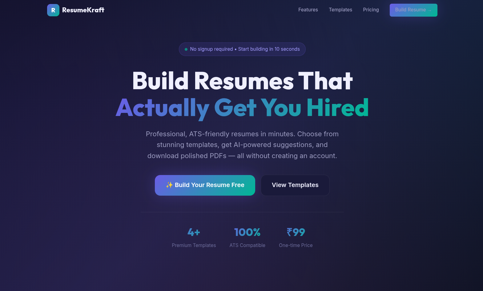 ATS Resume Kit -  5 Templates + Guides gallery image