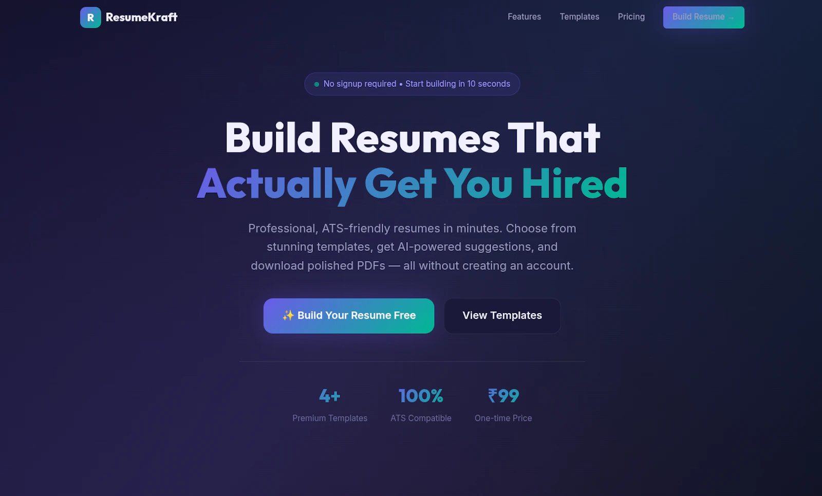 ATS Resume Kit -  5 Templates + Guides screenshot 1
