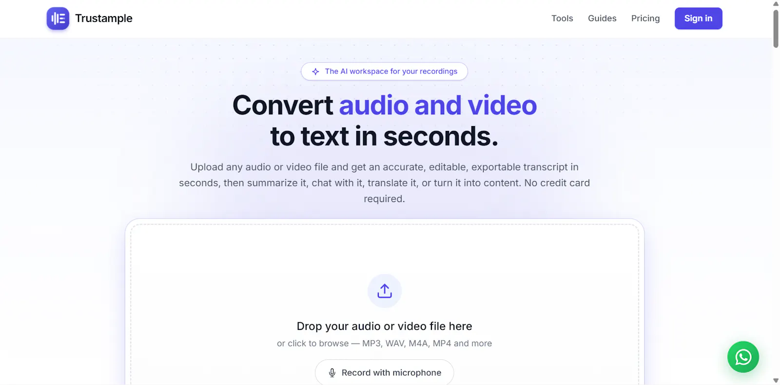 Trustample screenshot 1