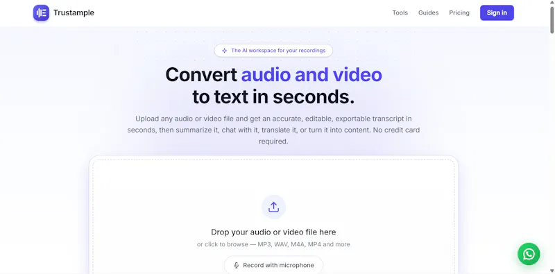Trustample screenshot 1