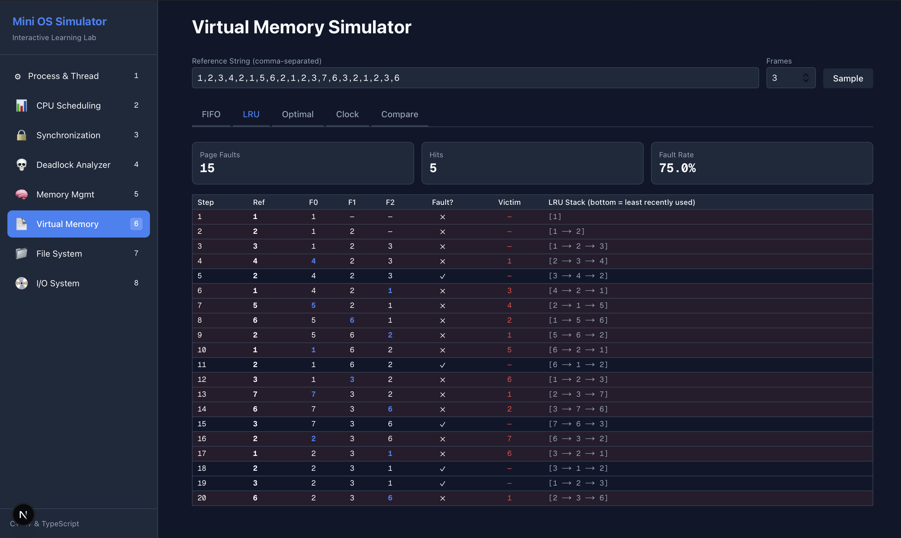 Mini OS Simulator gallery image