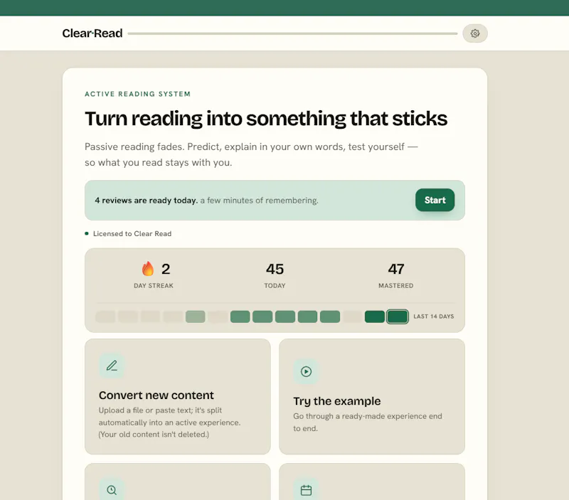 ClearRead — Remember what you read screenshot 6