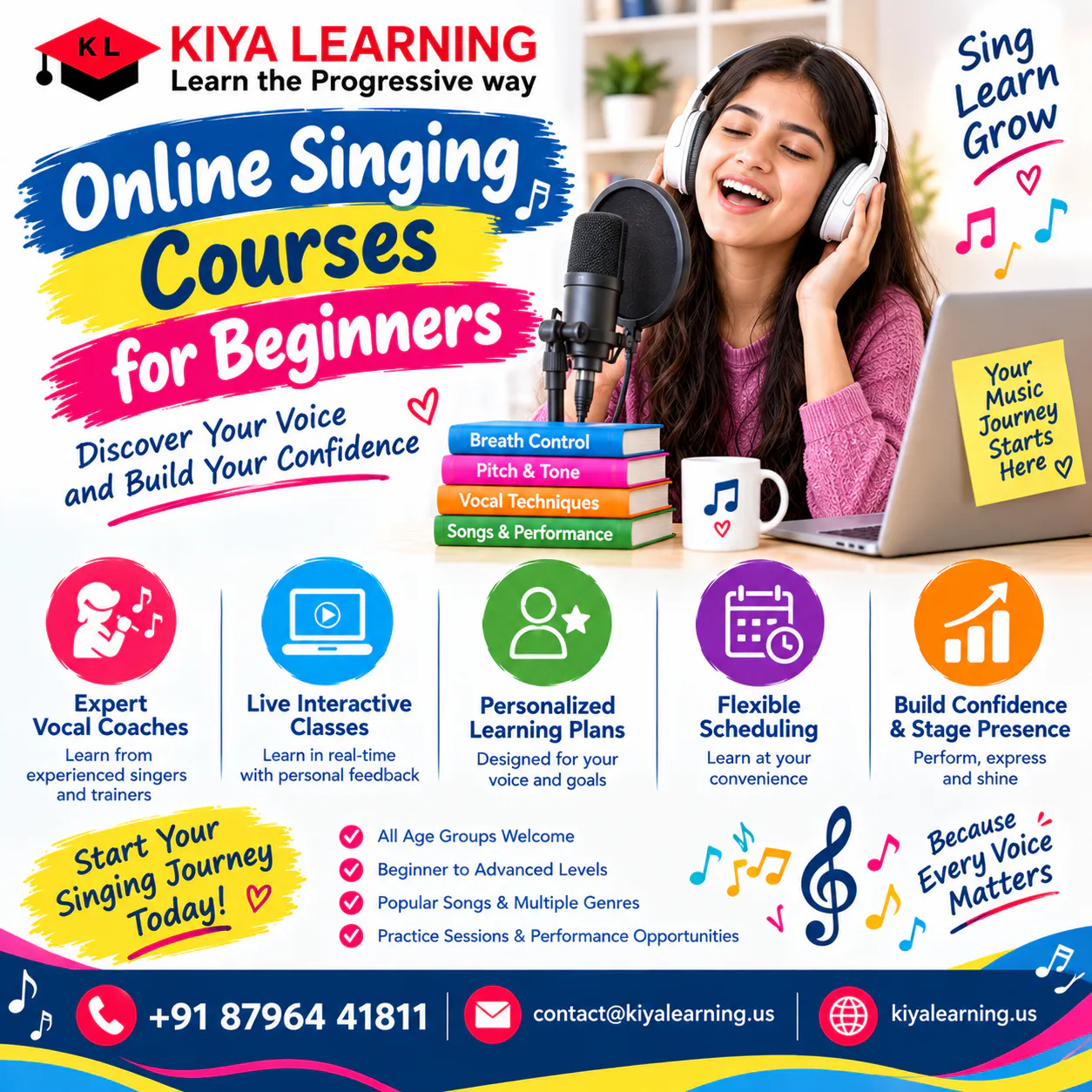 Best online singing lessons gallery image