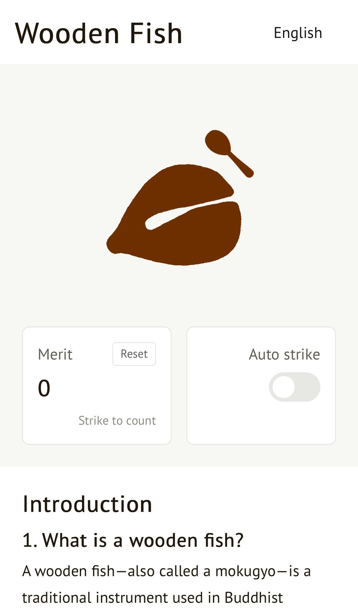 Mídia 1 de WoodenFish.online - Afaste o estresse, o peixe digital de madeira para a sua alma.