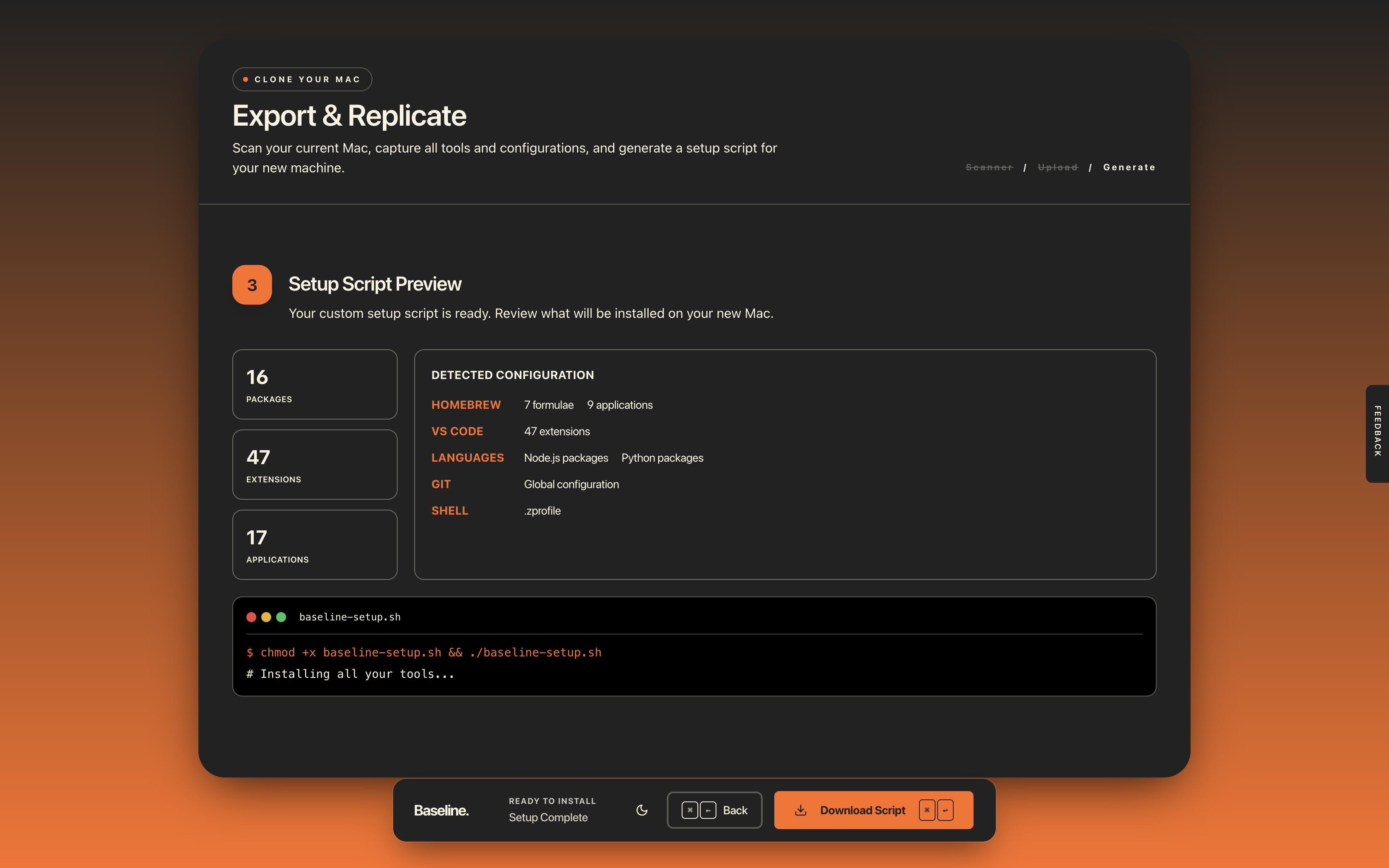 Baseline - Screenshot 5 showing product features and functionality