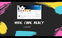 Hide Care React  on Facebook Chrome Extn media 1