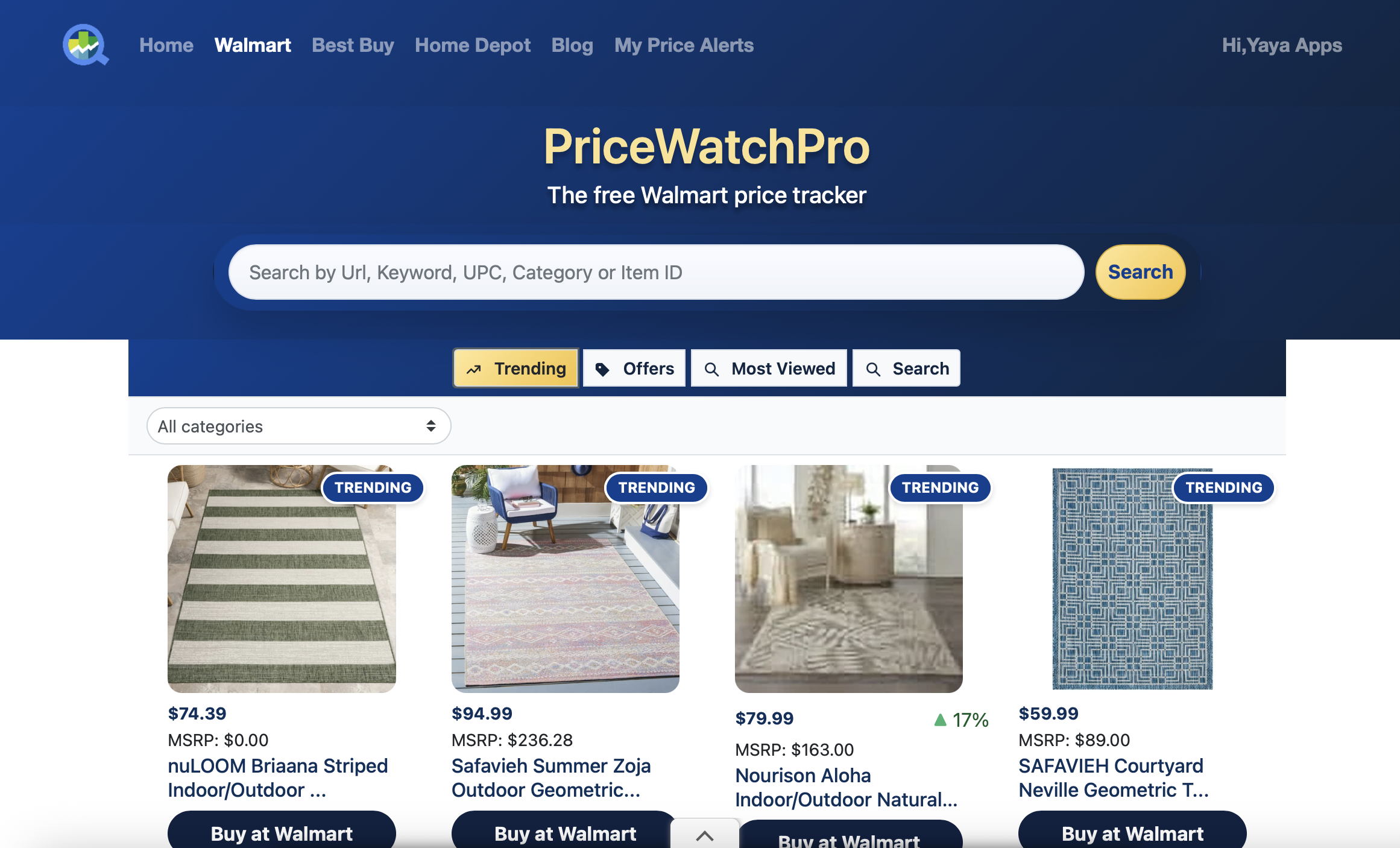 PriceWatchPro.com - Screenshot 3 showing product features and functionality