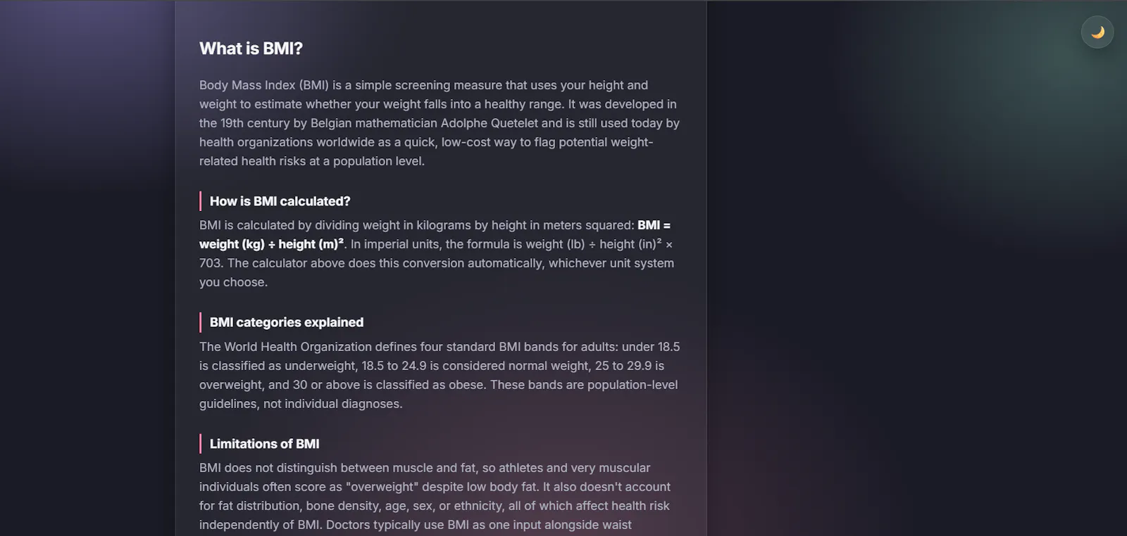 BMI & Health Calculator screenshot 5