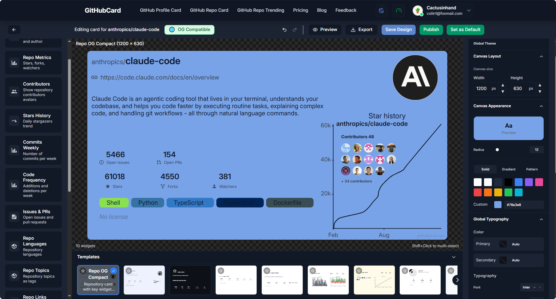 GitHubCard gallery image