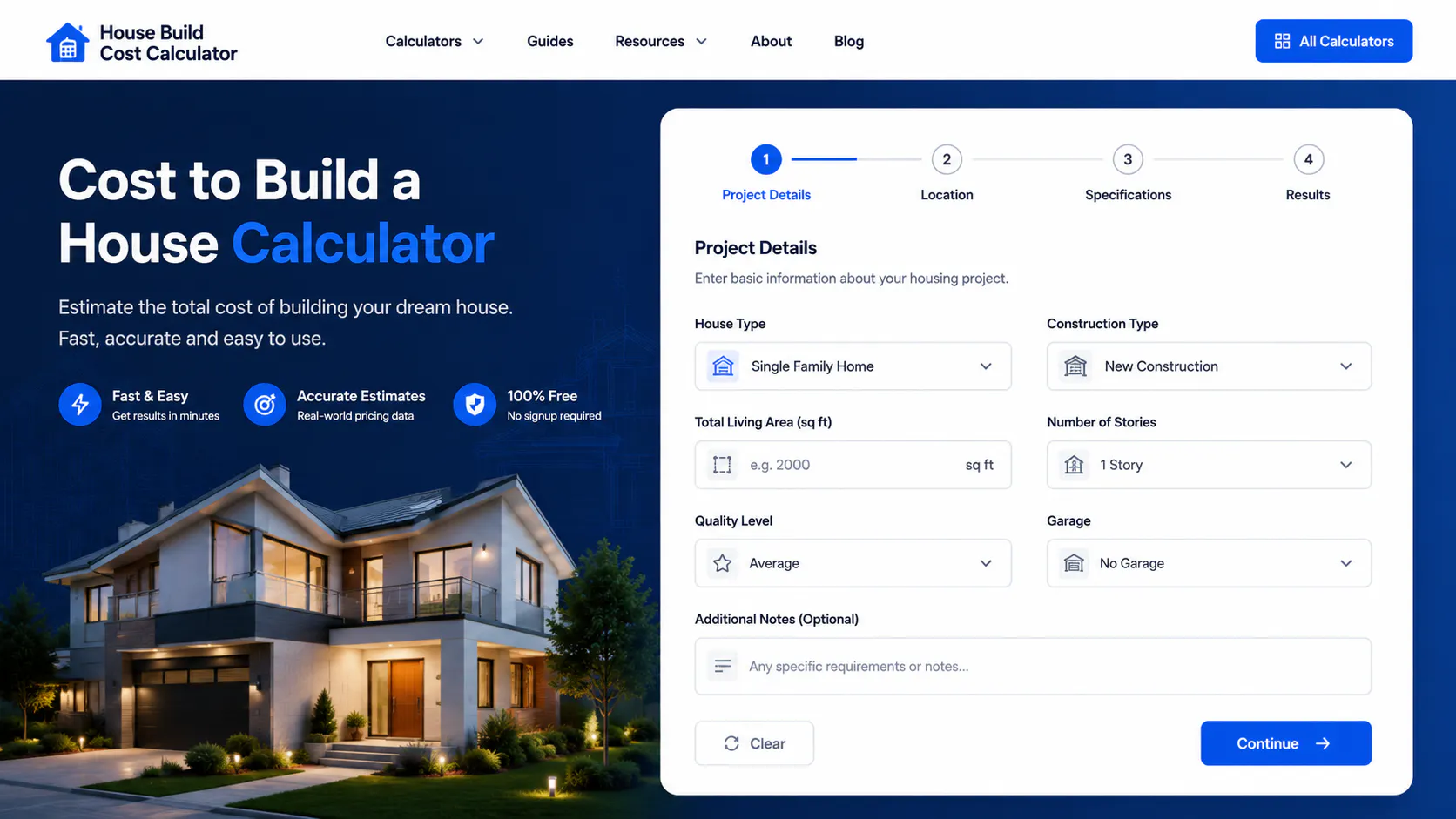 House Build Cost Calculator gallery image