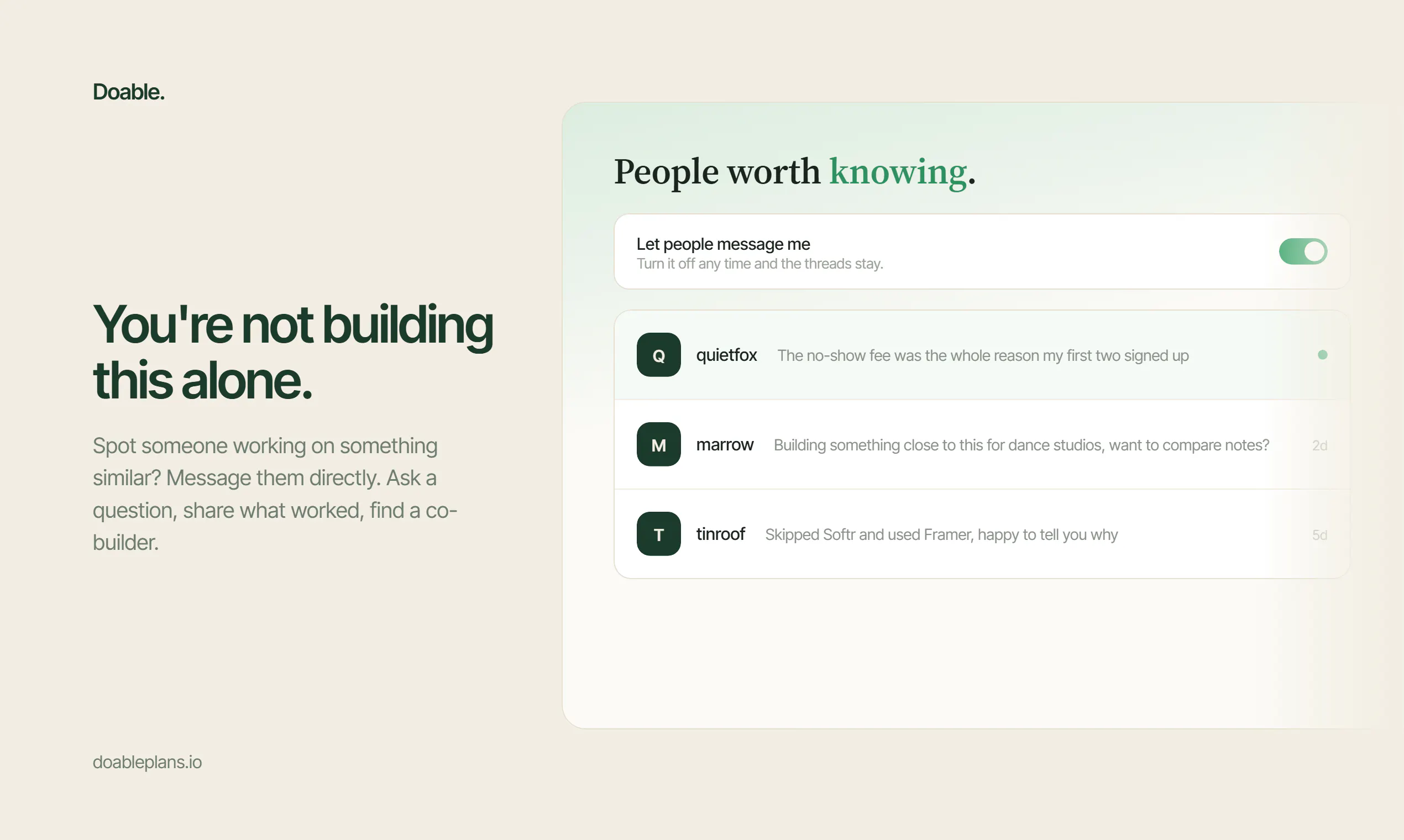 Doable – plan, finish & connect gallery image