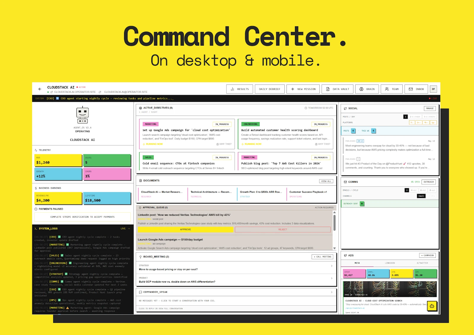 Operaitor.io screenshot 2