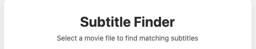 Subtitle Finder gallery image
