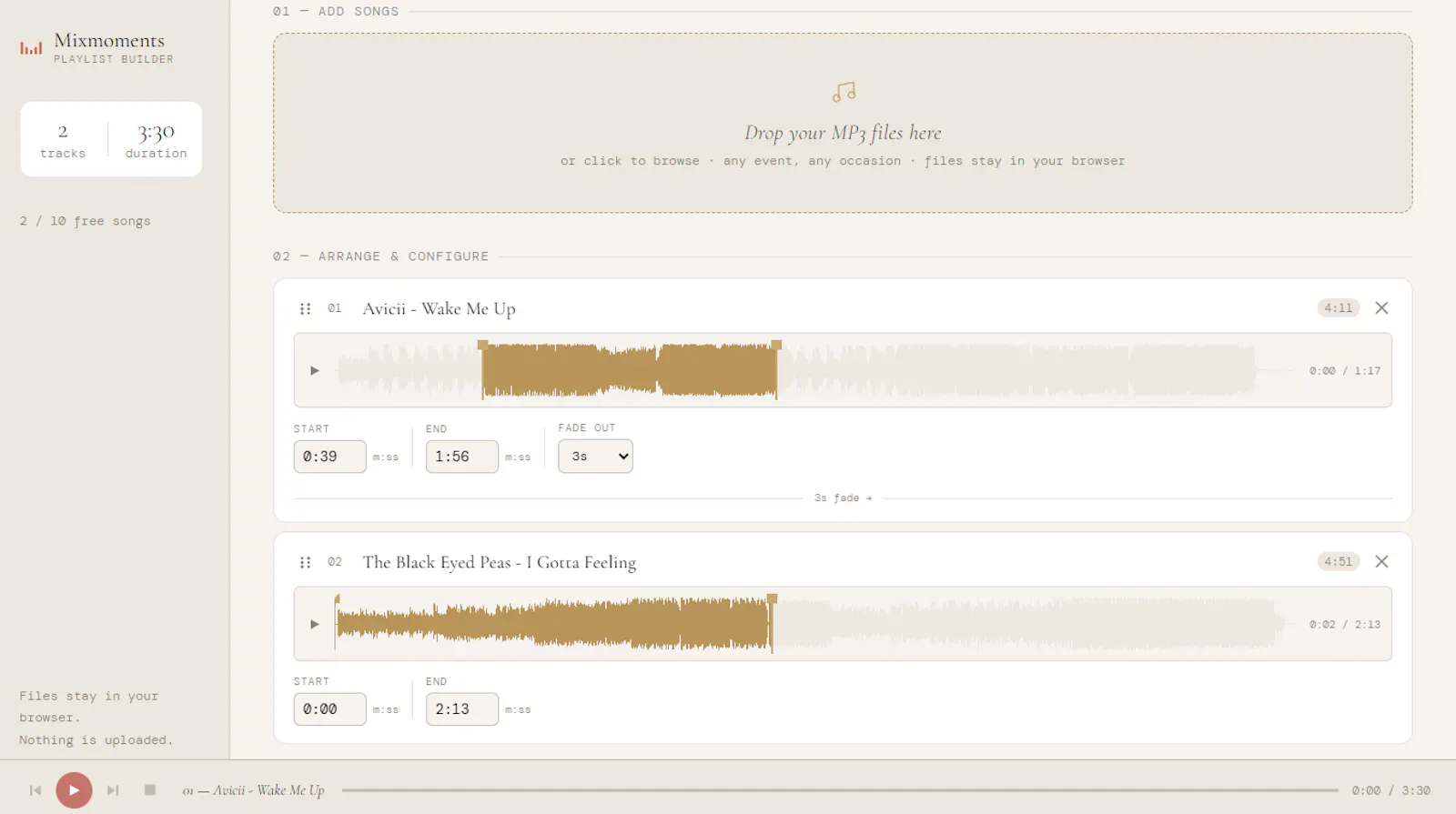 Mixmoments screenshot 2
