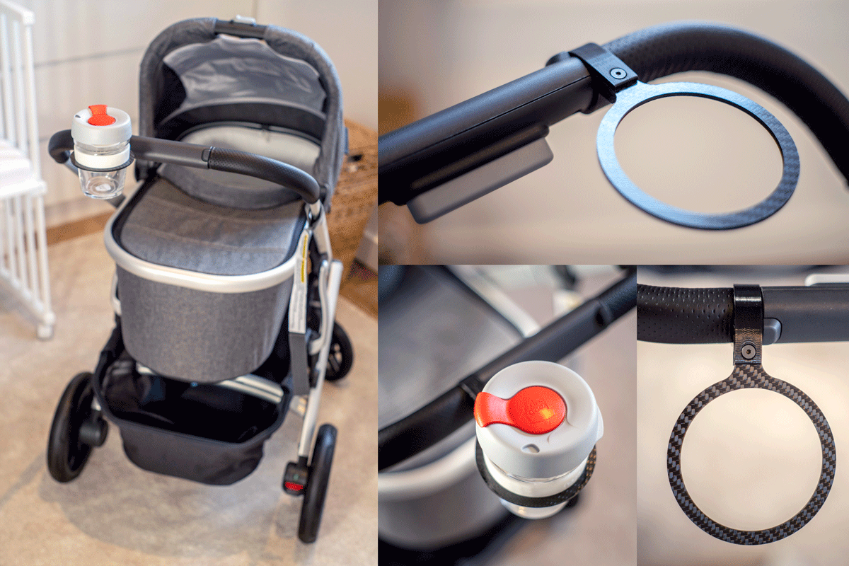 Carbon Fibre Bike Cup Holder gallery image