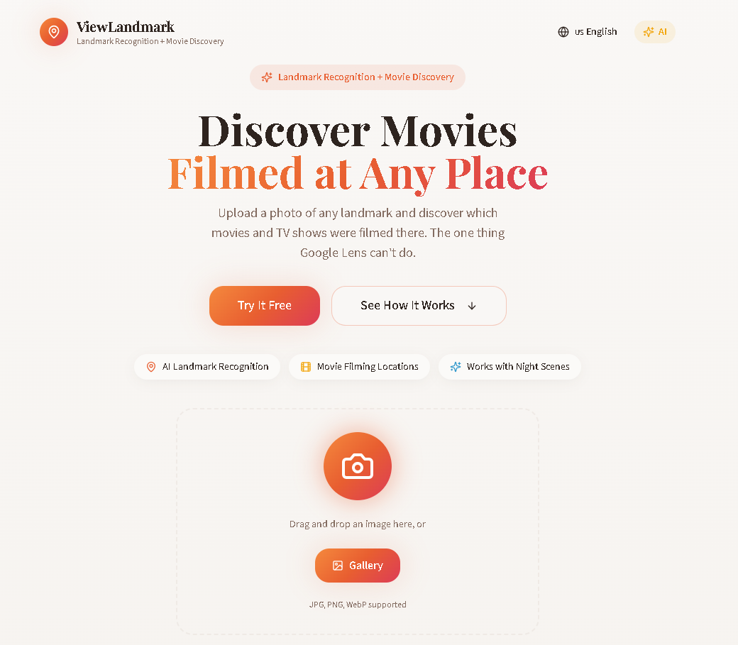 뷰랜드마크 - Main product screenshot demonstrating key features and user interface