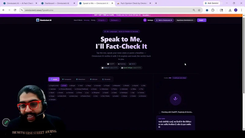 Omniscient AI — Triple AI Fact Checking screenshot 1 (video preview)