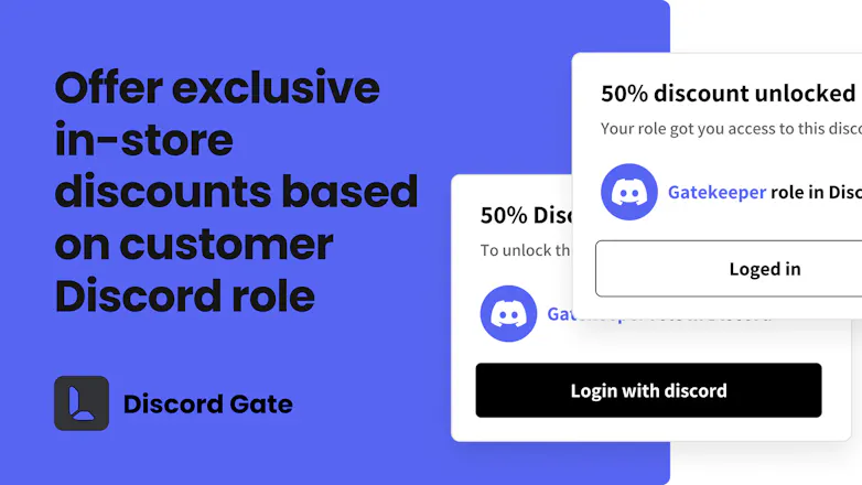 Shopify x Discord Gate gallery image