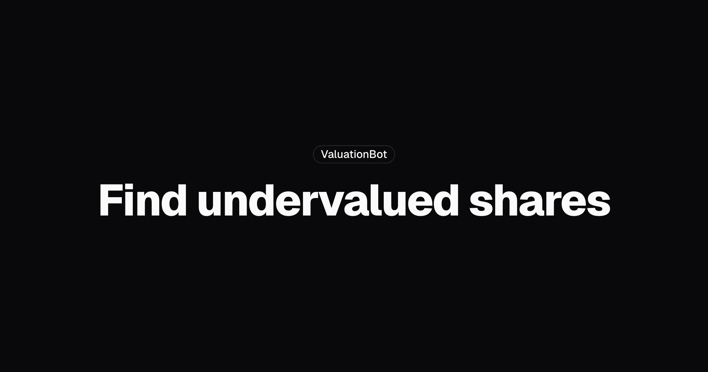 ValuationBot 截图