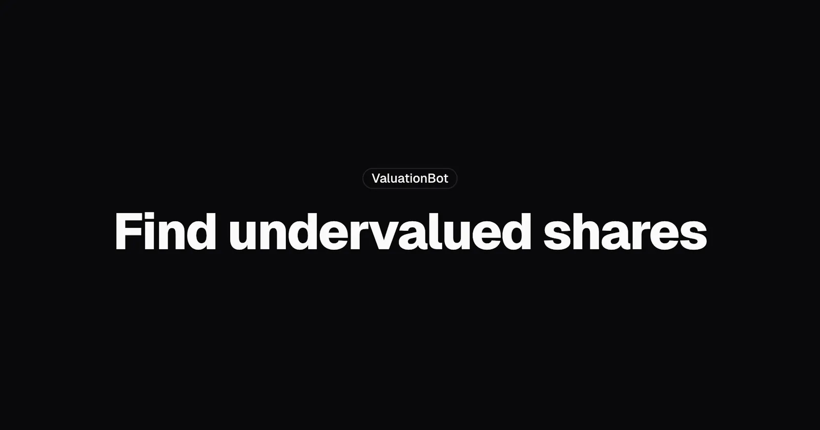 ValuationBot screenshot 1