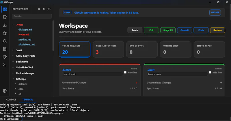 GitScope for Windows screenshot 3