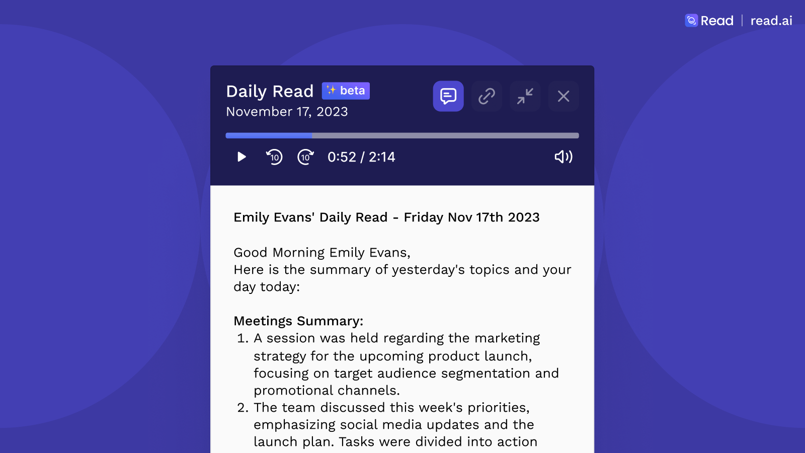 Daily Read - Podcast of Your Meetings logo