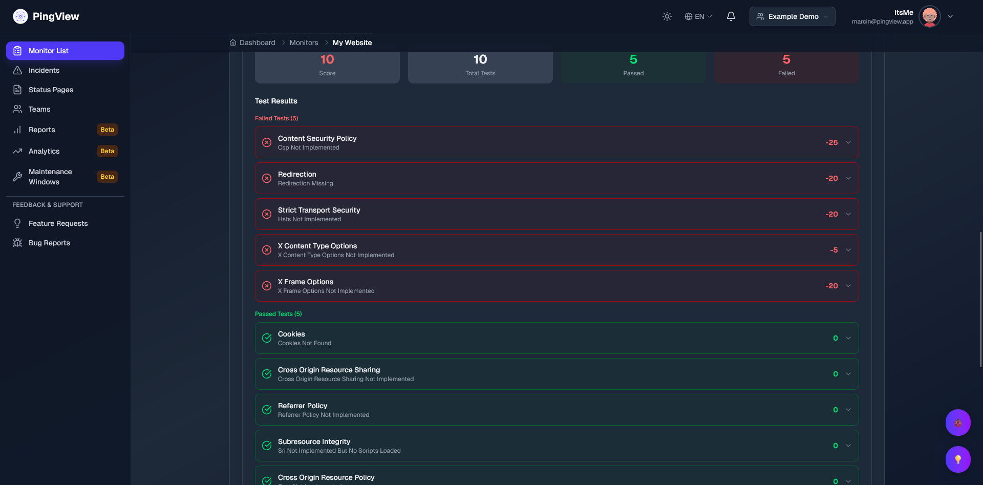 PingView gallery image