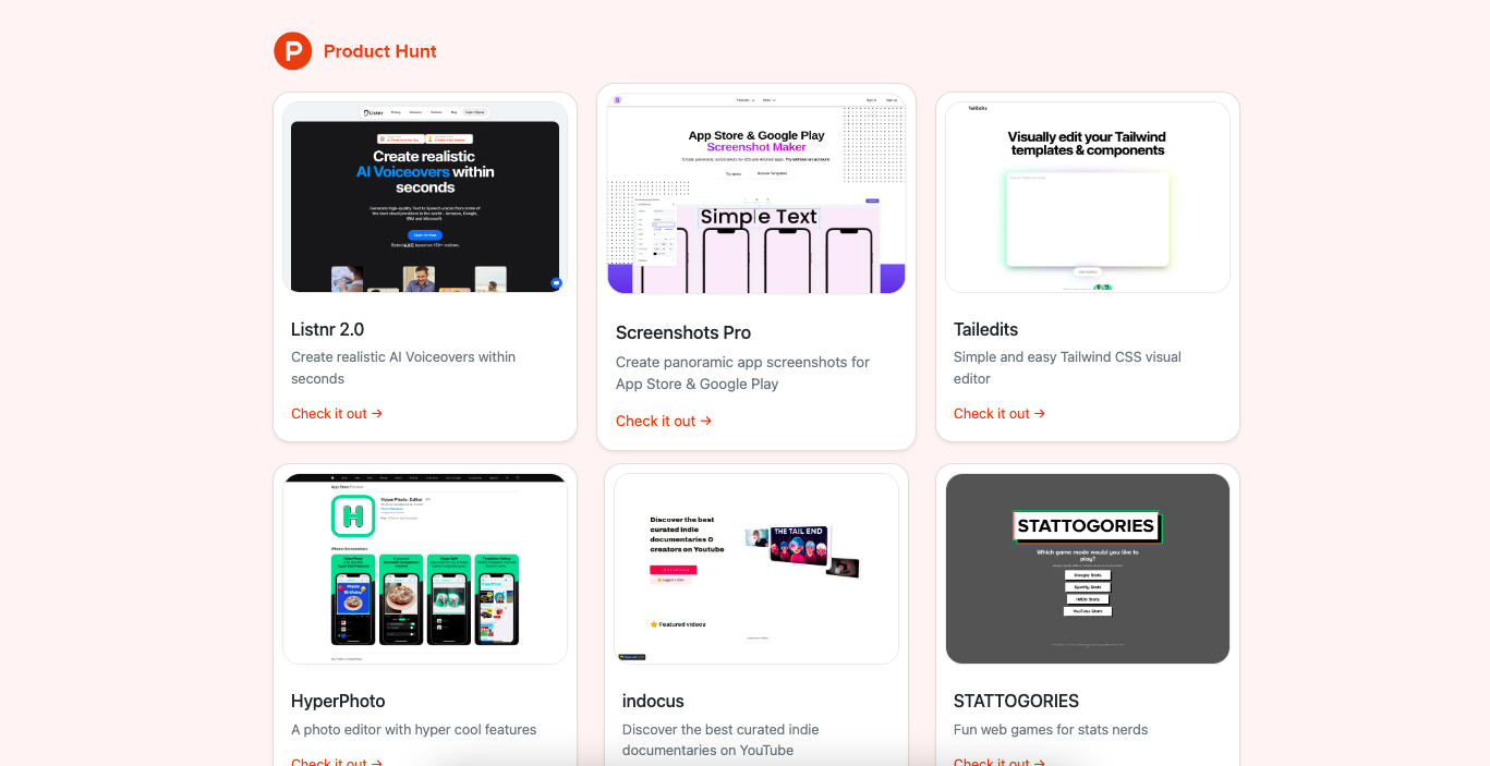 StartupTile - Discover startup launches from all over the web, everyday media 3