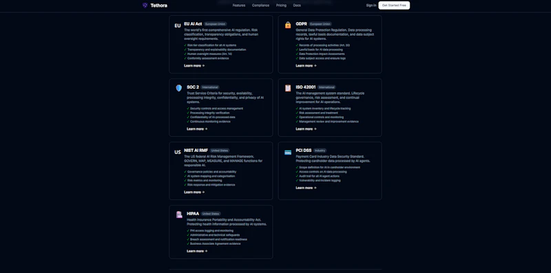 Tethora - AI agent governance screenshot 5