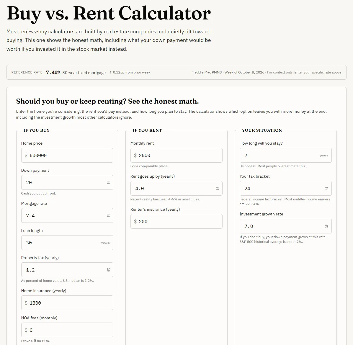 RecastCalc gallery image