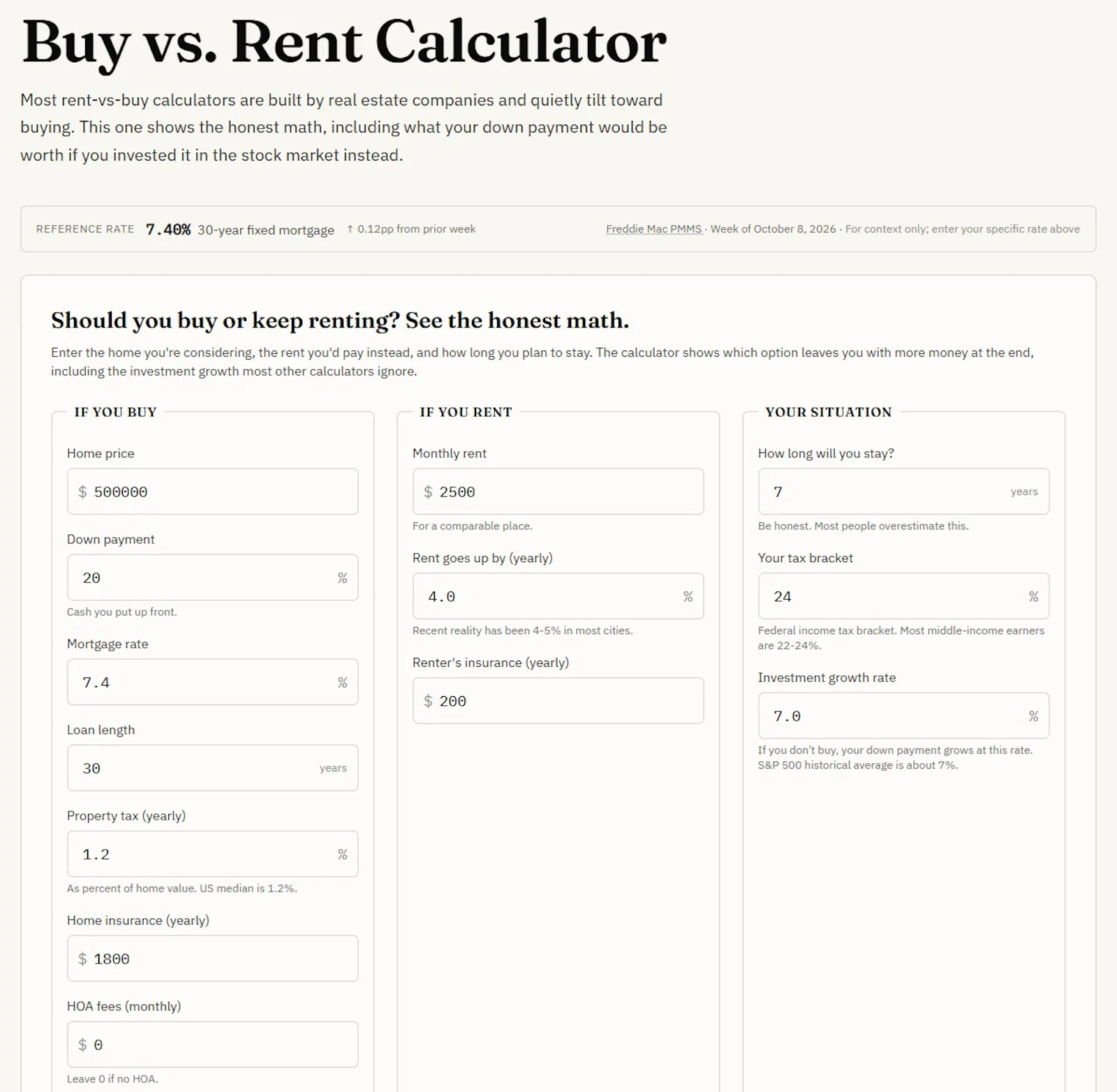 RecastCalc screenshot 4