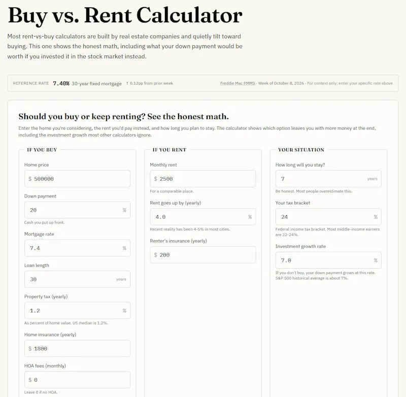 RecastCalc screenshot 4