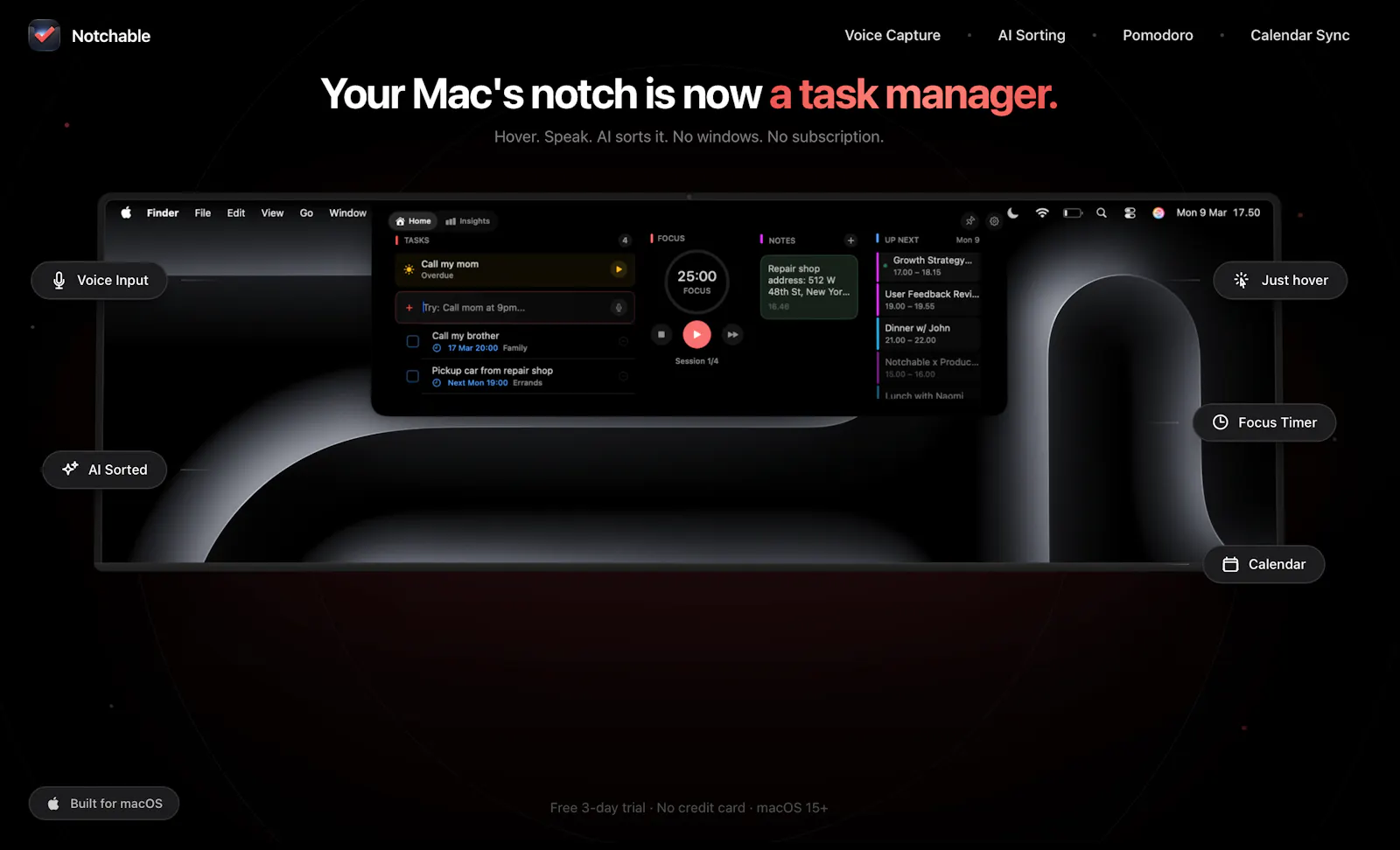 Notchable screenshot 1