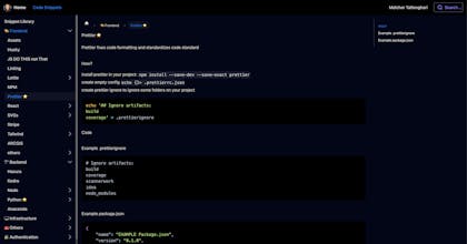 Startup Snippets gallery image