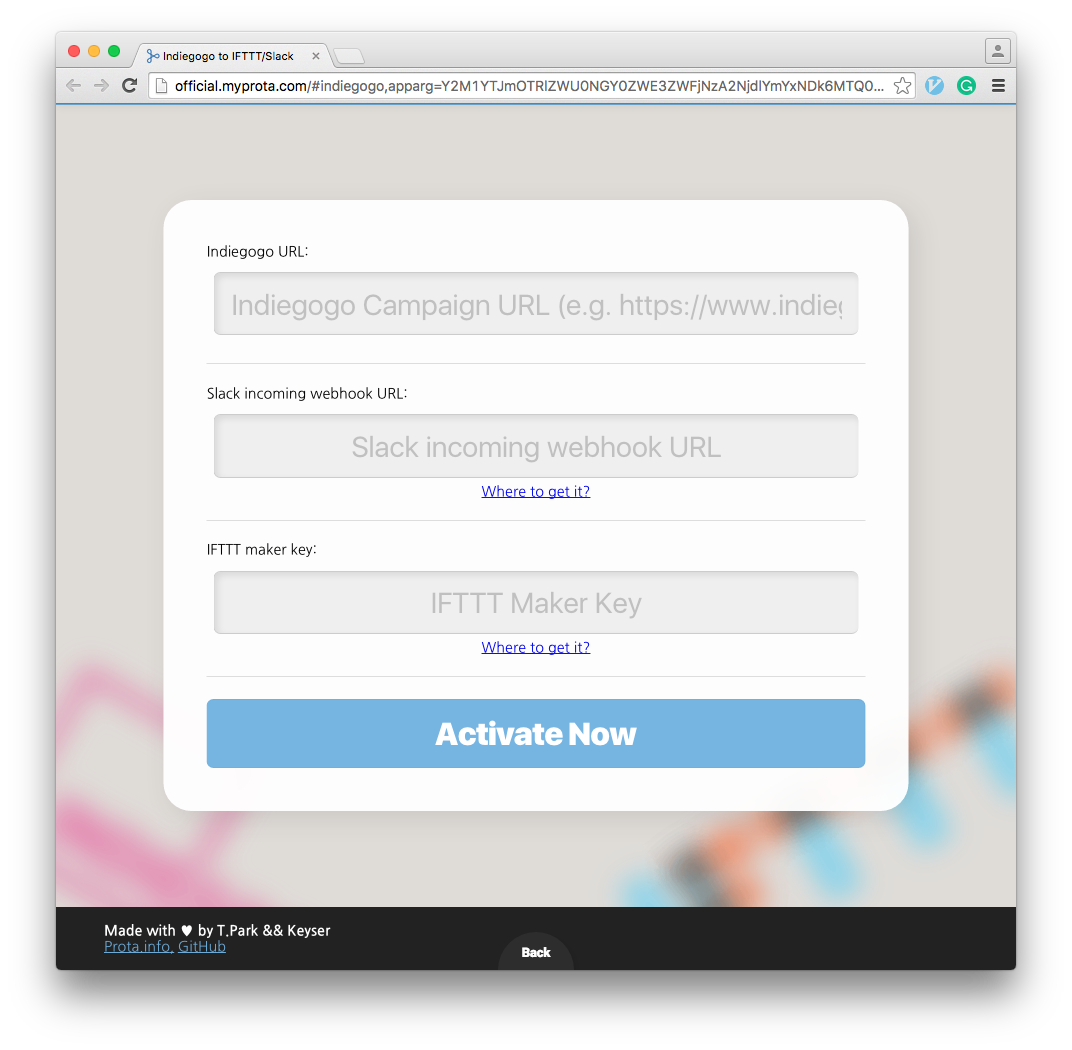Monitoring Indiegogo with IFTTT/Slack gallery image