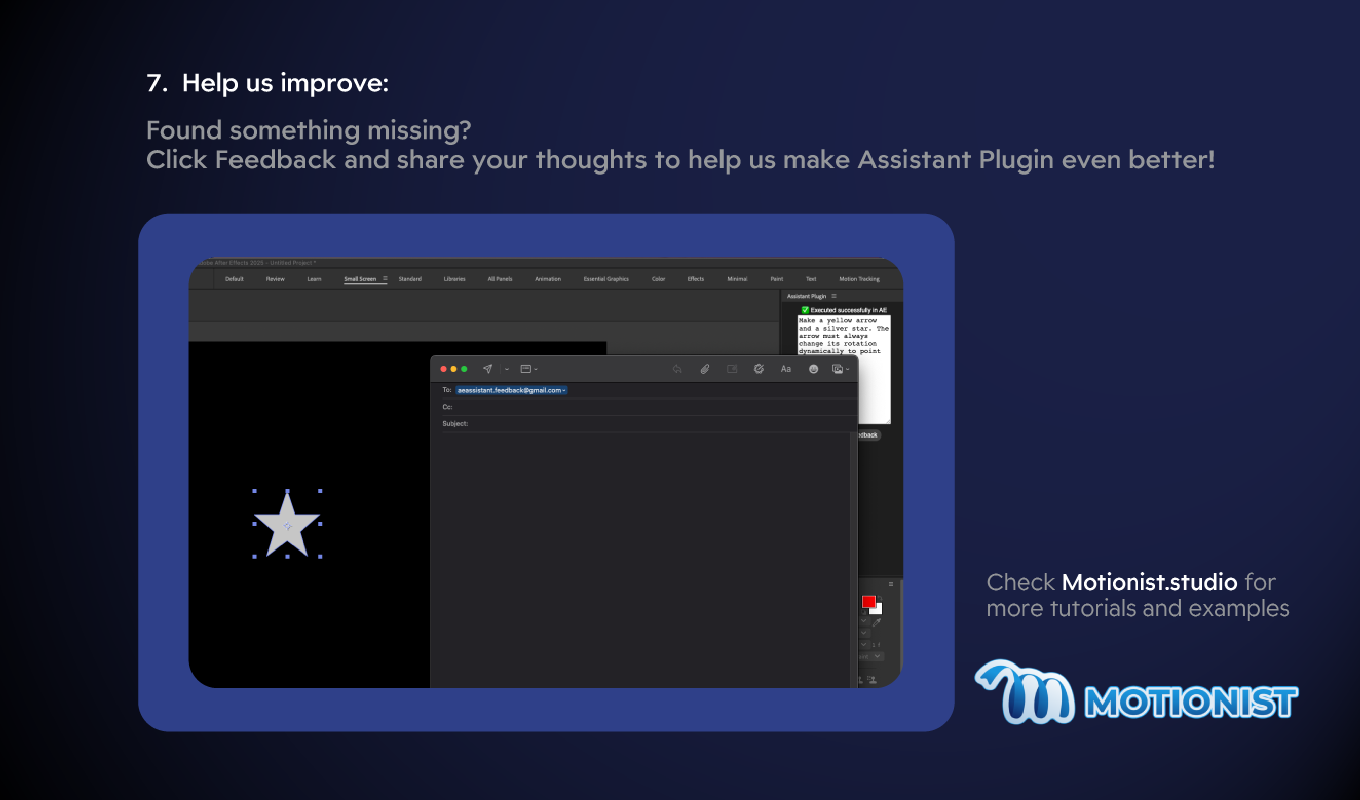 ปลั๊กอิน AI Assistant สำหรับ After Effects - ผู้ช่วย AI อัจฉริยะด้านในหลังเอฟเฟกต์สำหรับการใช้งานในชีวิตประจำวัน media 5