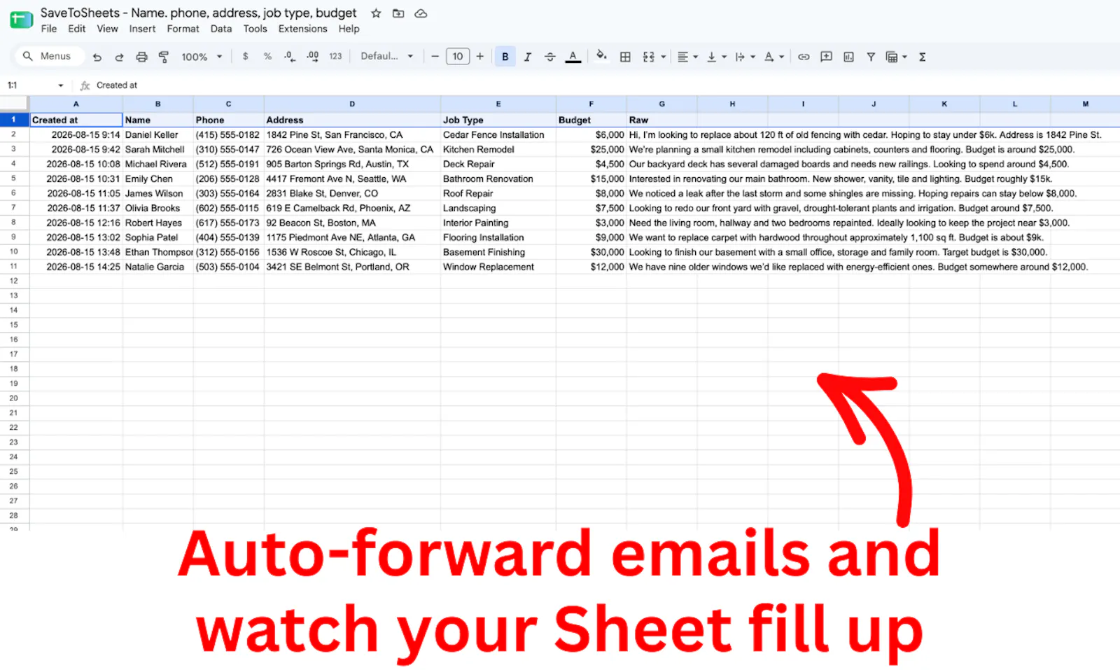 SaveToSheets screenshot 5