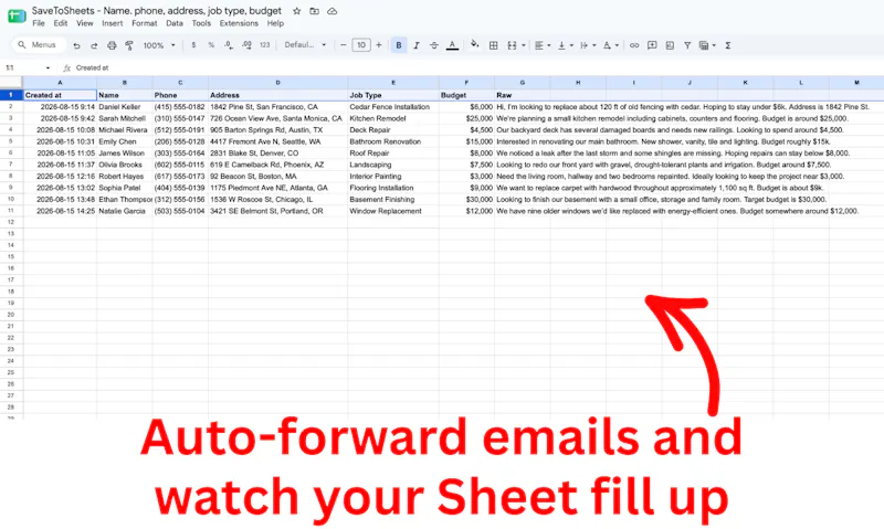 SaveToSheets screenshot 5