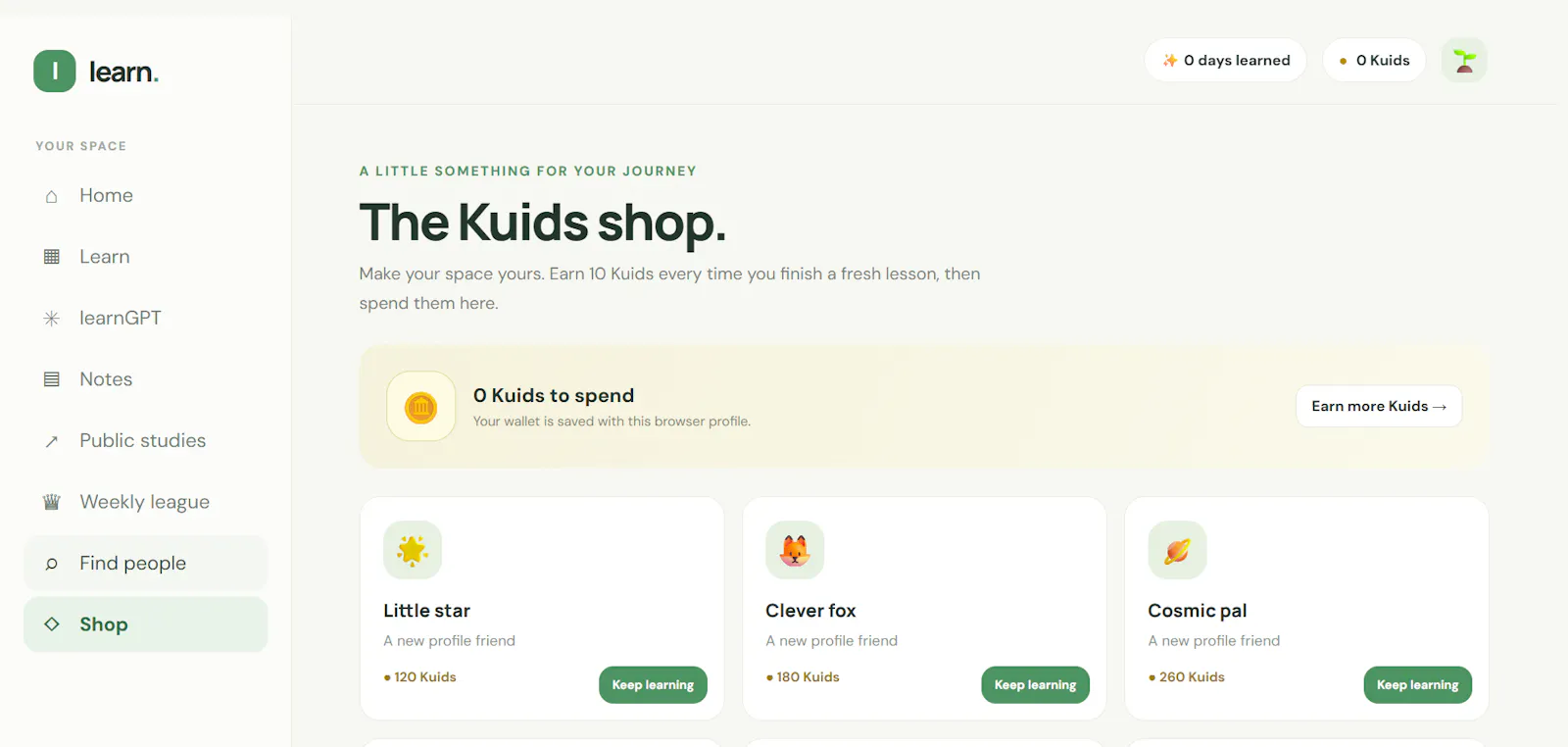 my study website screenshot 4