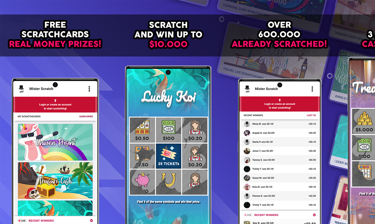 Mister Scratch -Real money prizes gallery image
