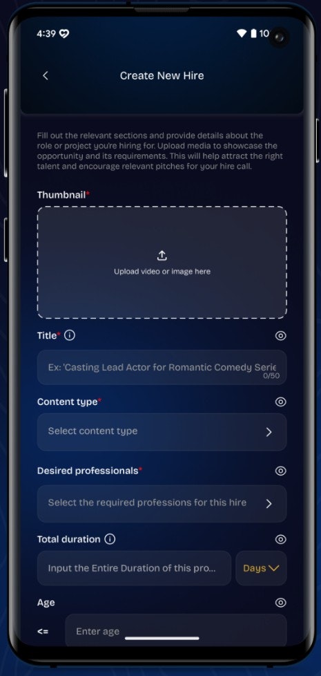 PITCHBLU - The Filmmaking Ecosystem - Screenshot 3 showing product features and functionality