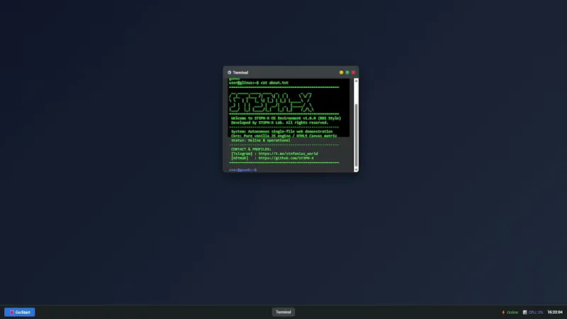 GoWeb OS screenshot 1 (video preview)