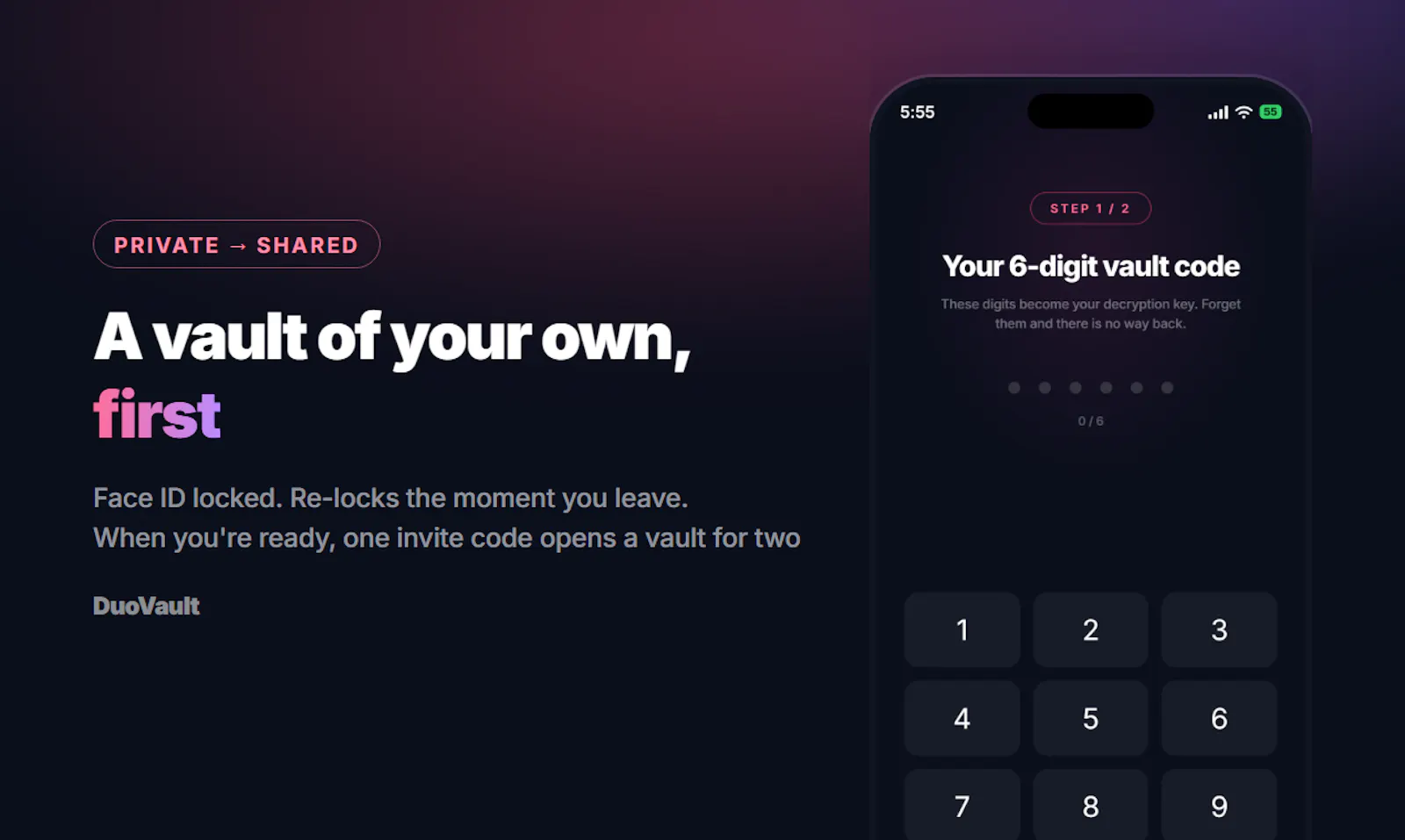 DuoVault screenshot 2