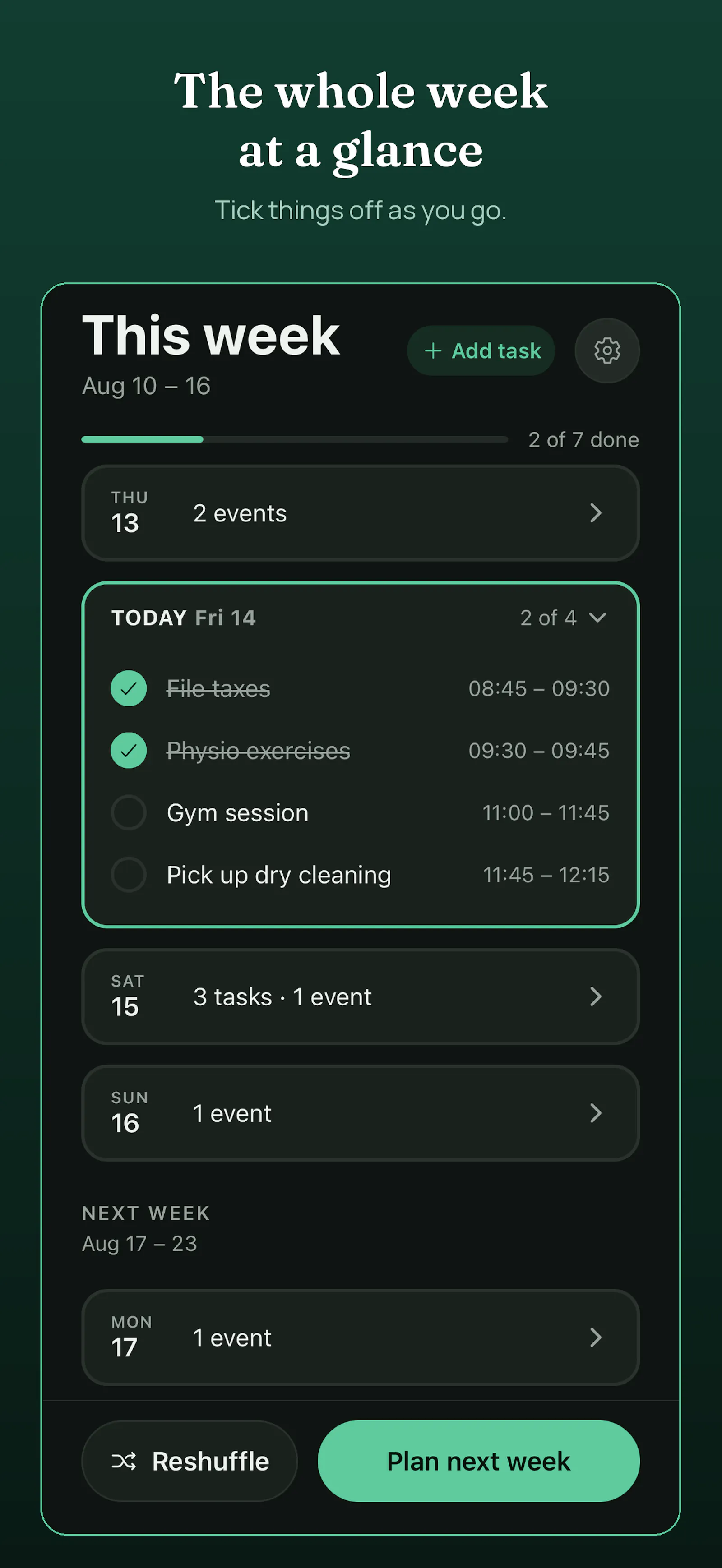 WeekSquire screenshot 7