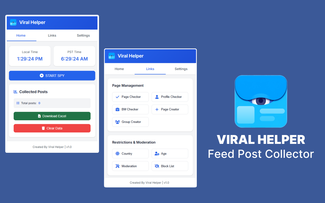 Virale helper - Virale post -verzamelaar media 1
