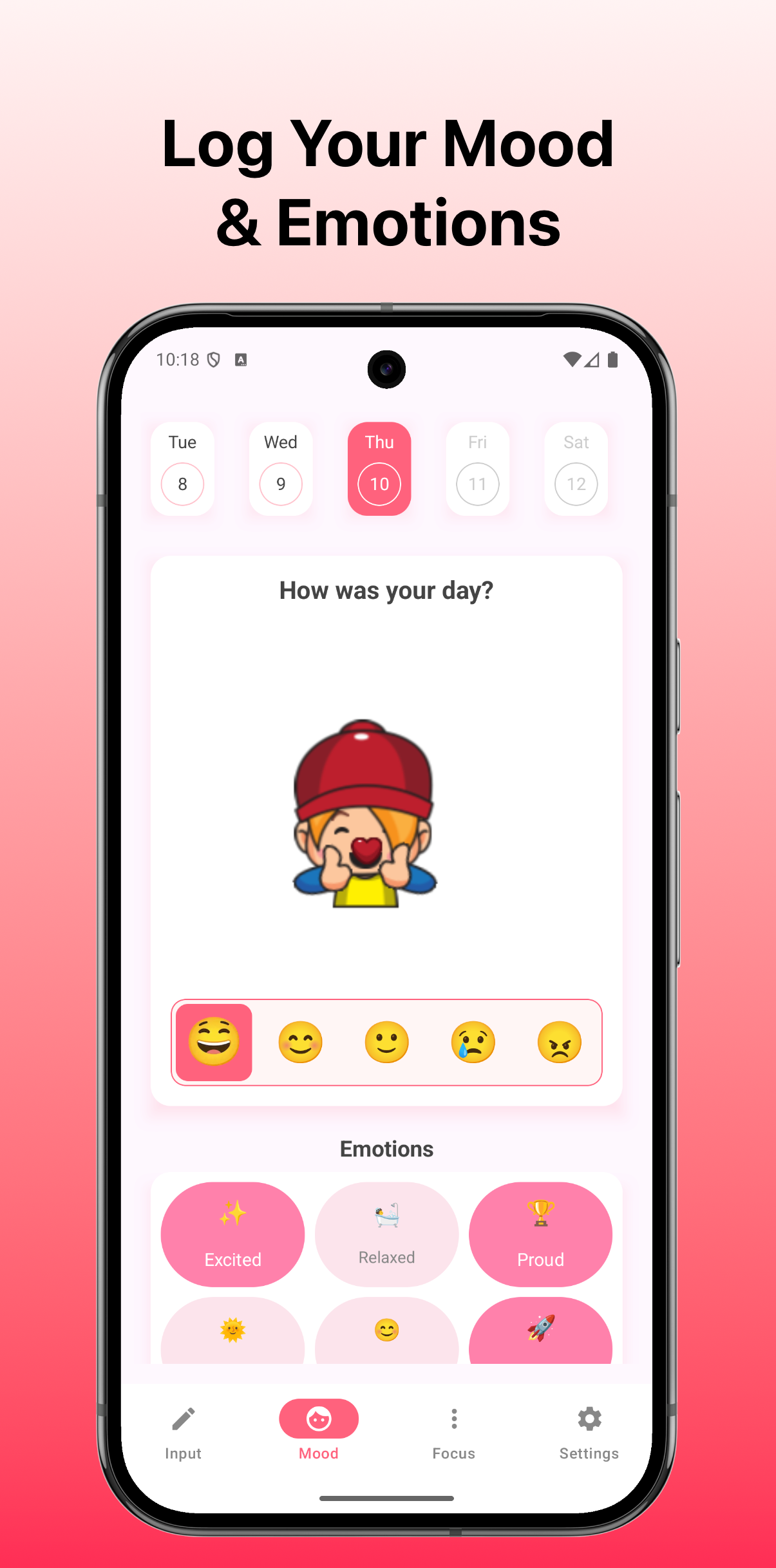 Cute Body Tracker Mood Focus media 6