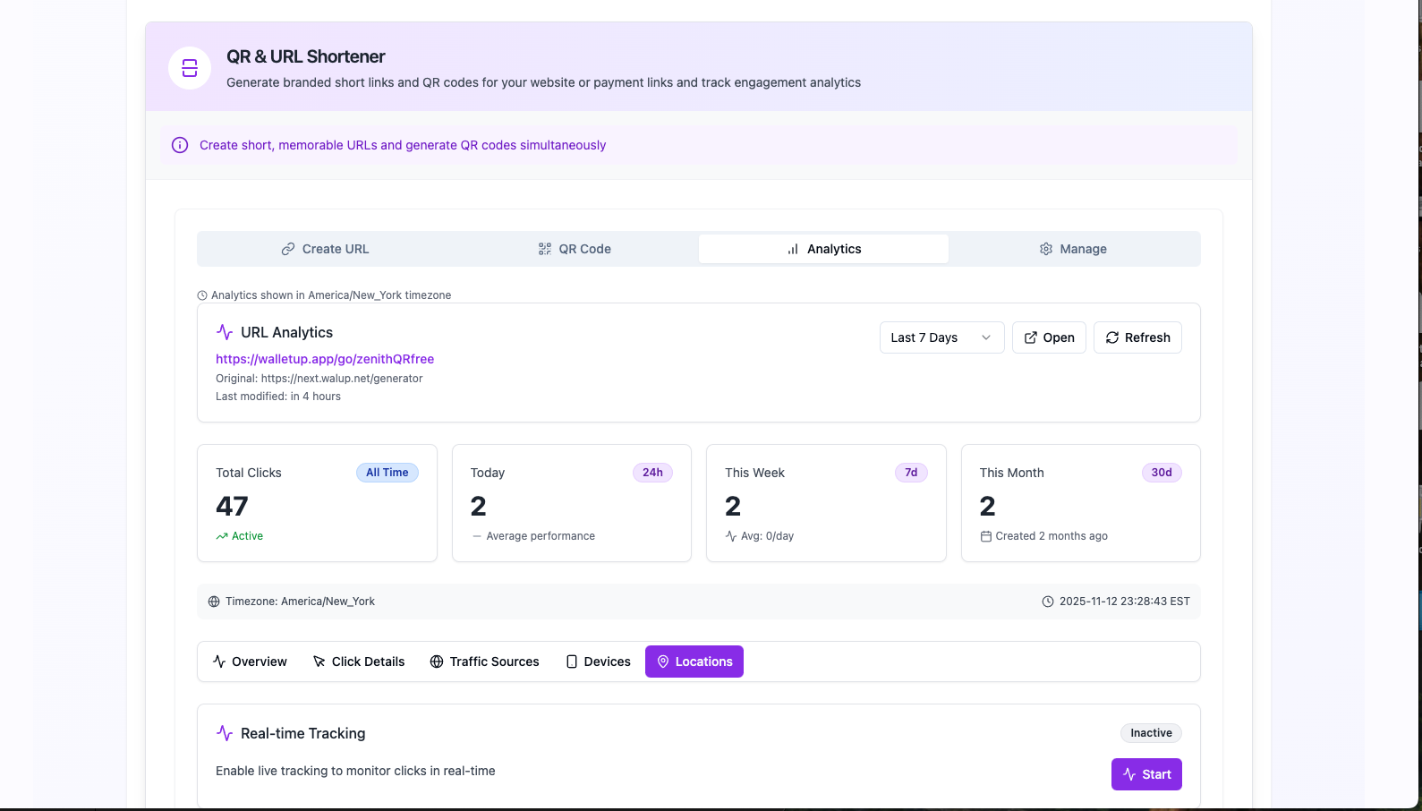 Wallet Up URL Shortener and ZenithQR gallery image