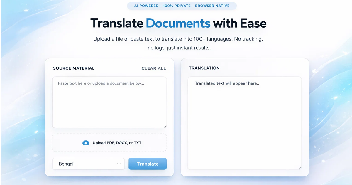 FDM AI Document Translation gallery image