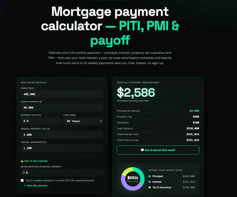 CapitalCalcs screenshot 2