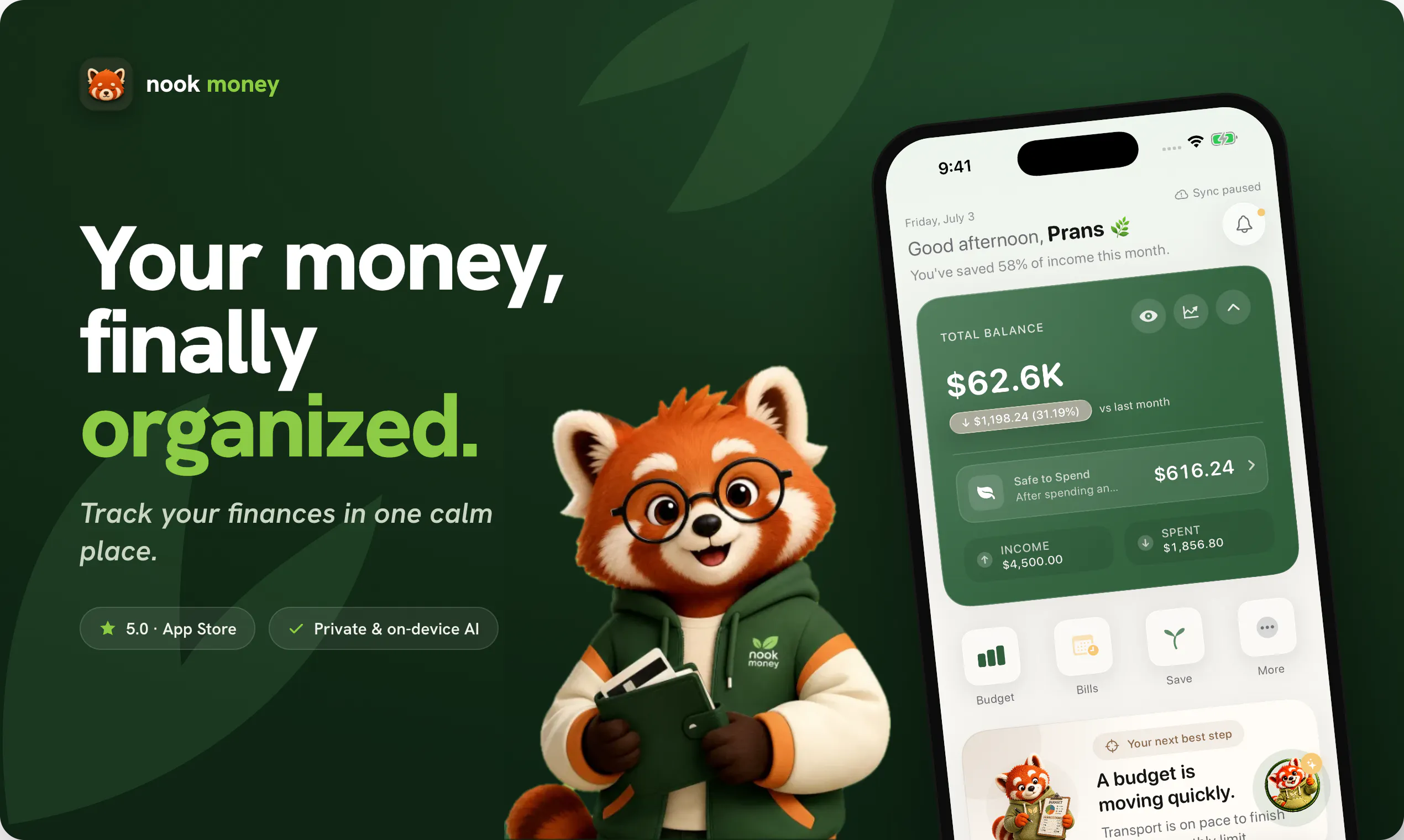 NookMoney — Calm your finances gallery image